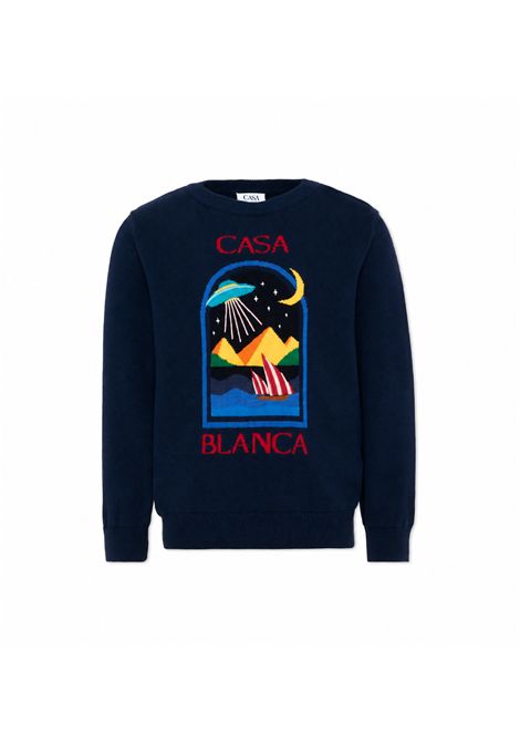 Pull con logo ricamato CASABLANCA KIDS | K-PF26-KW-151701